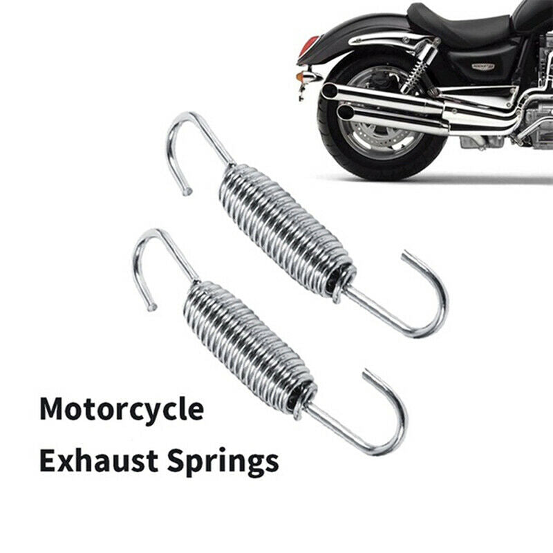 2Pcs Stainless Steel Motorcycle Exhaust System Mounting Springs .l8