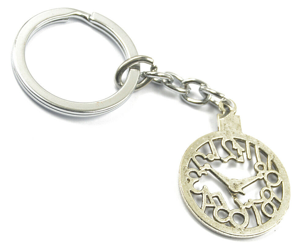 1x Pocket Watch Pendent Keyring Charm Pendant Purse Bag Key Chain Ring Gifts