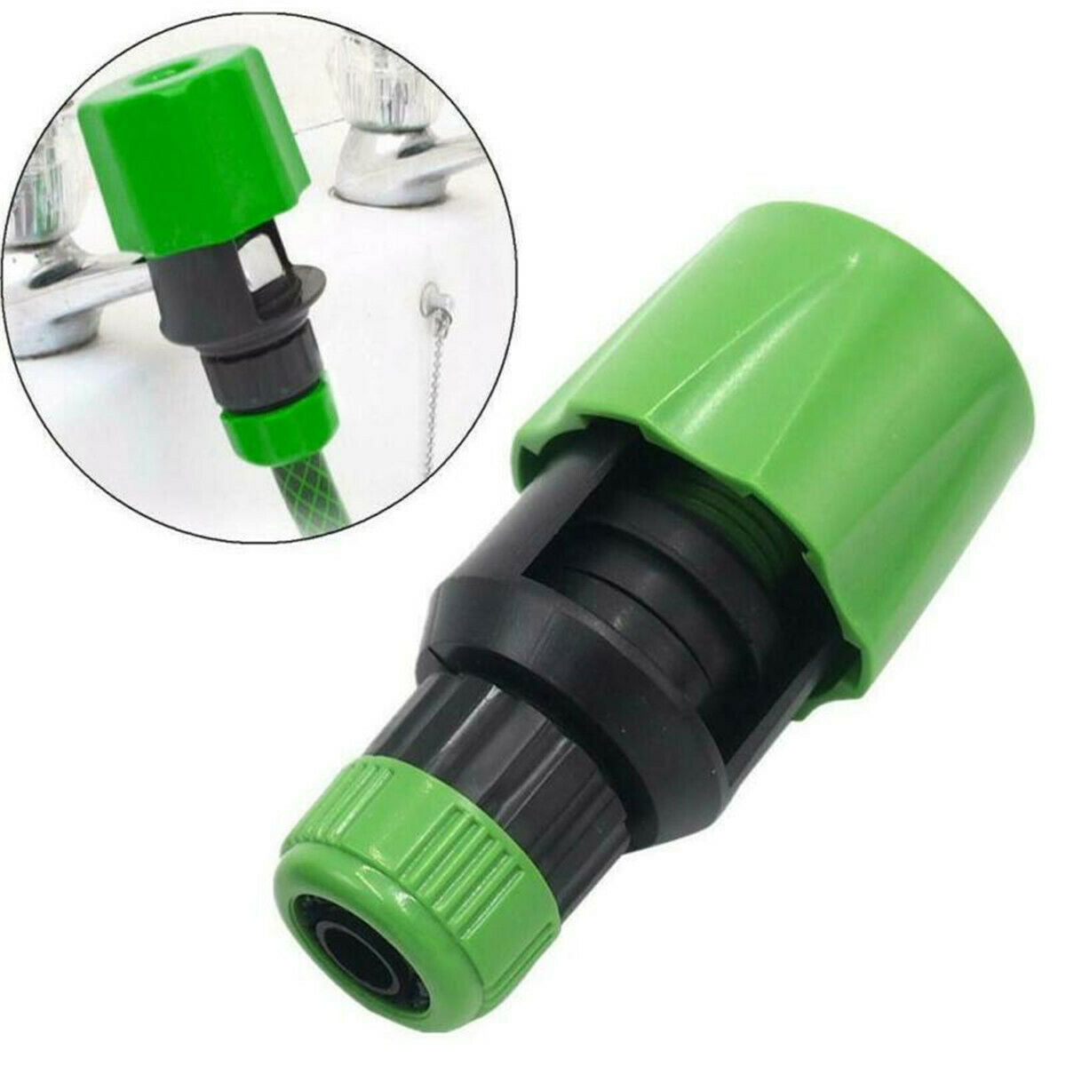 1pc Kitchen Garden Hose Pipe Connector Rounds Square Mixer Multi Taps Adaptor