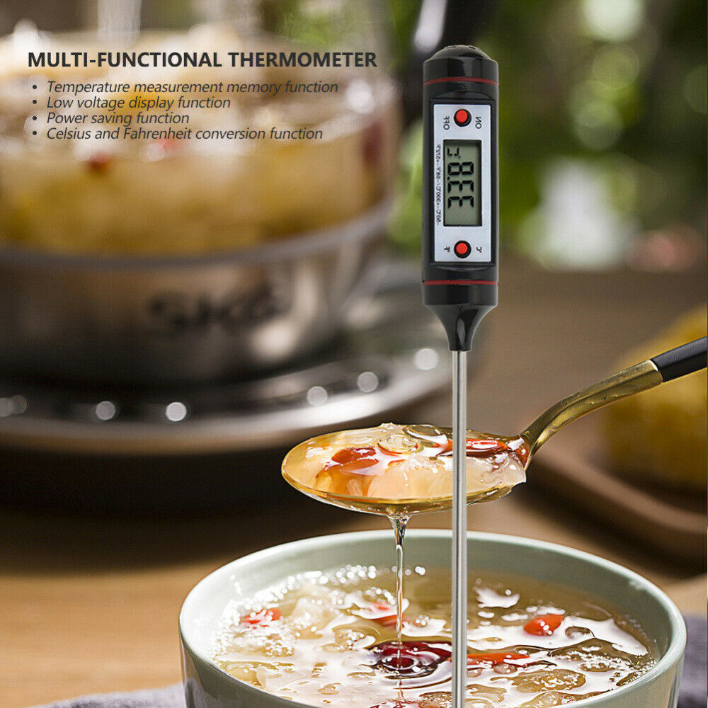Digital Thermometer For Meat Milk Water Cooking Food Probe BBQ Kitchen Tool
