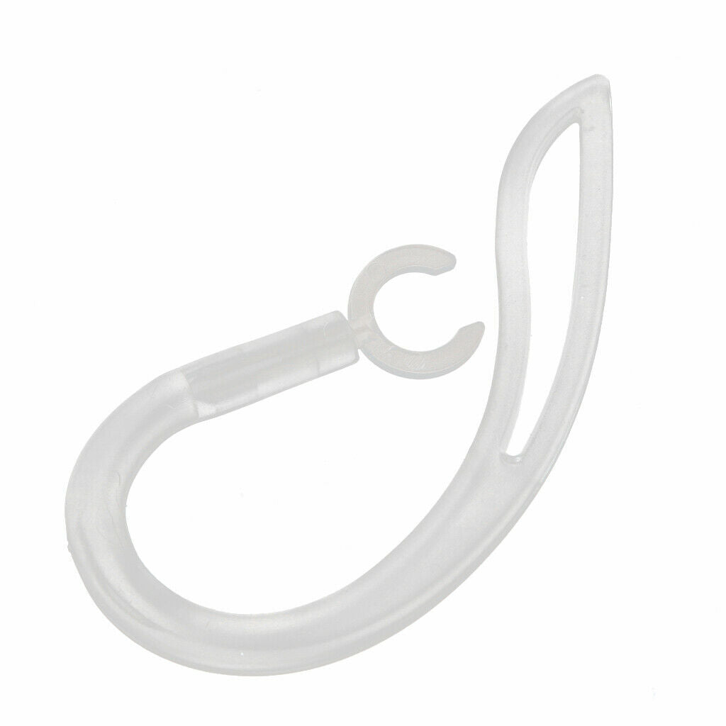 4PCS Spare Earhook Bluetooth Headset Ear Hook Loop Silicone Earloop Clear