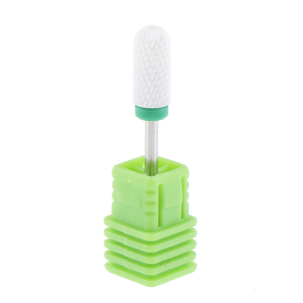 Nails Polishing Cuticle Removal Nail Art Drill Bit Green-Coarse Ridges