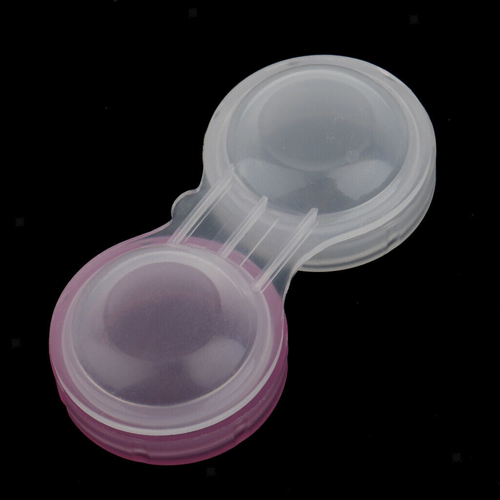 20x, Portable Contact Lens Box Containers, Clear Eye Len Cases, Contact Case