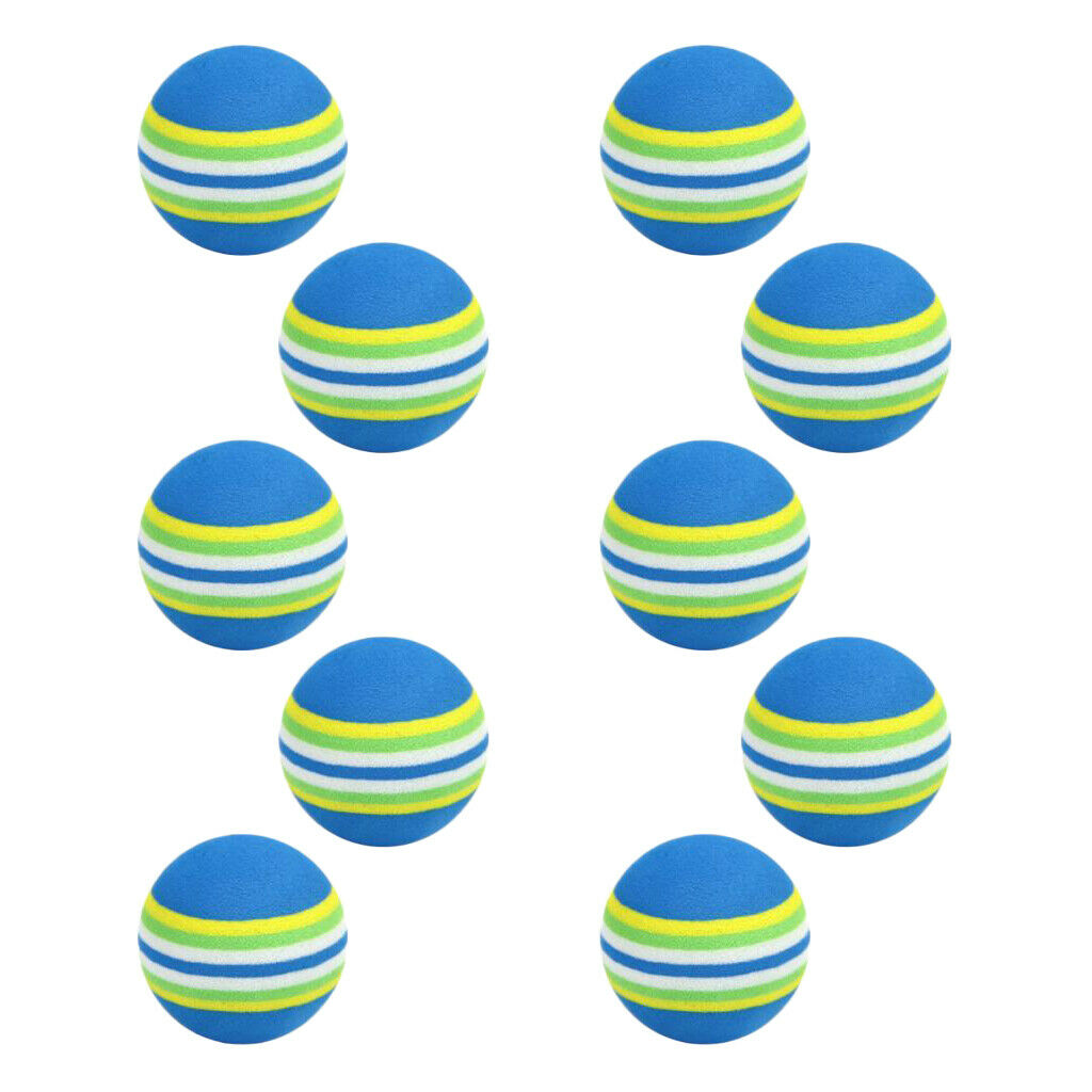 10Pcs EVA Foam Swing Elastic Golf Balls Sports Indoor Outdoor Training Aids