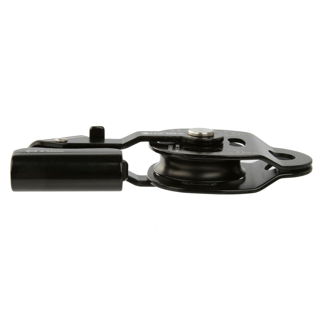 Climbing Device Ascender Equipment Pulley 19 X 7.3 Cm Black
