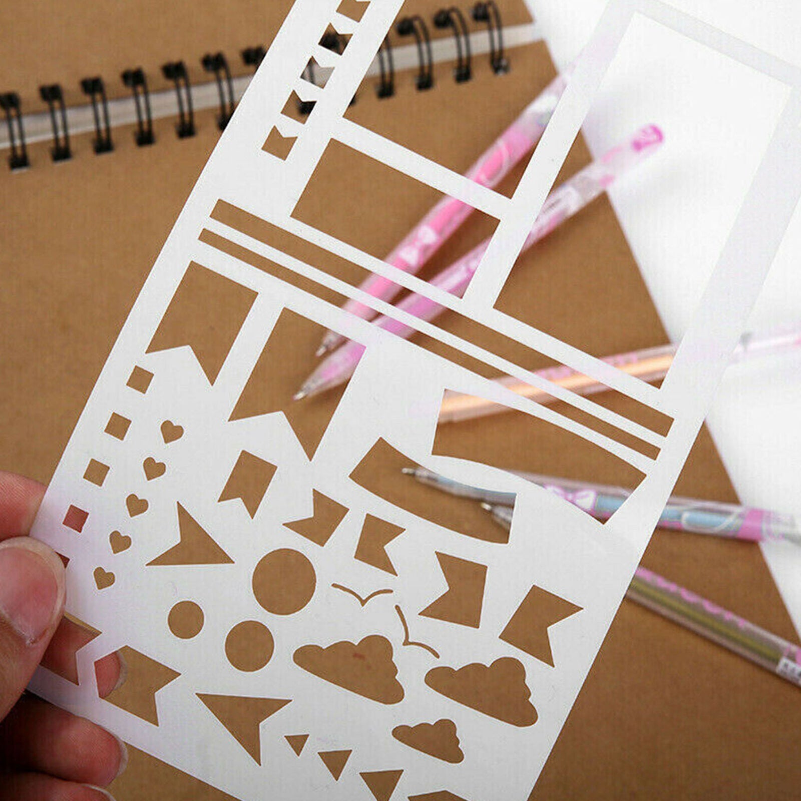 20x Bullet Journal Stencil Plastic Planner DIY Drawing Template Diary Craft Sale