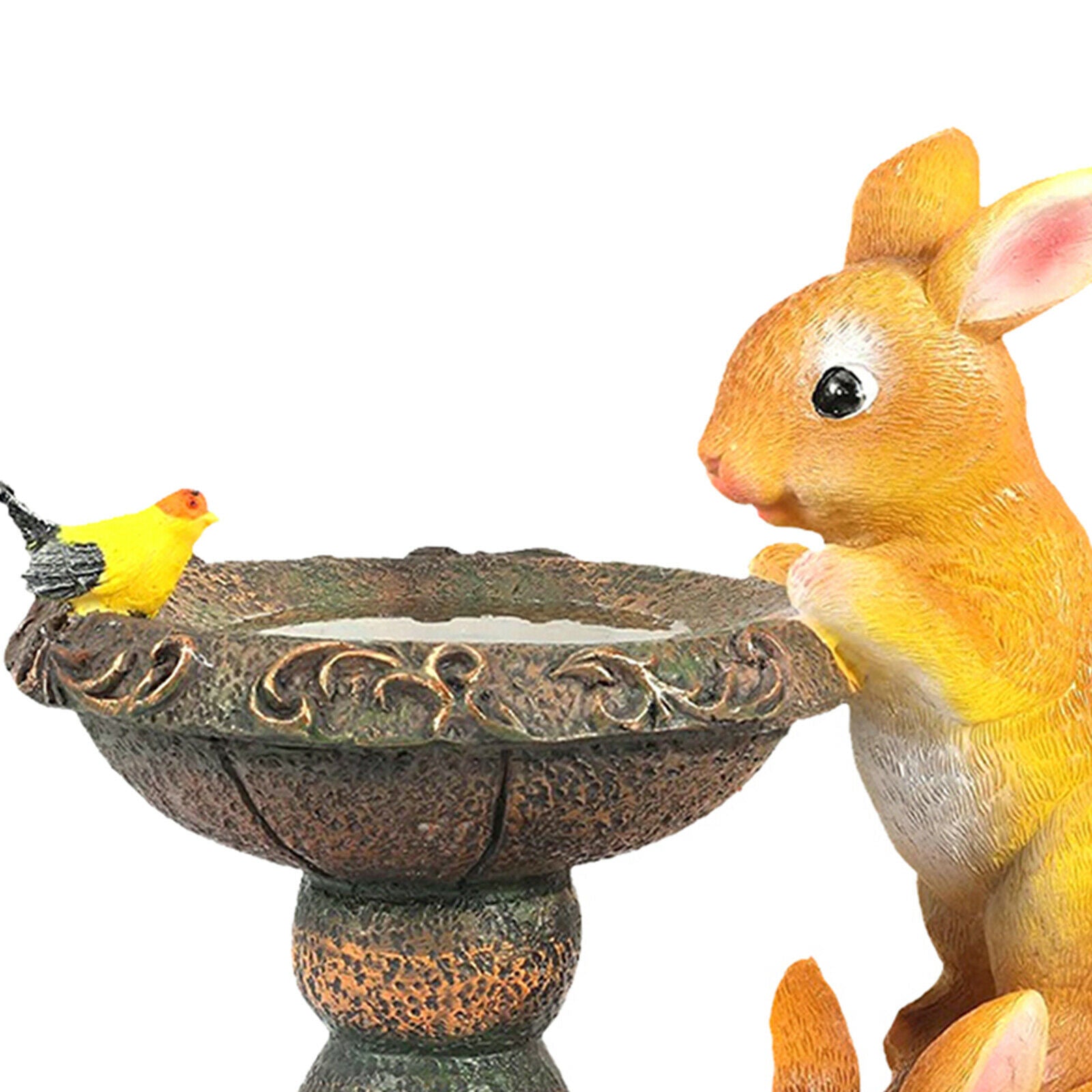 Home Rabbit Statue Courtyard Solar Powered LED Light Yard Patio Decor Craft