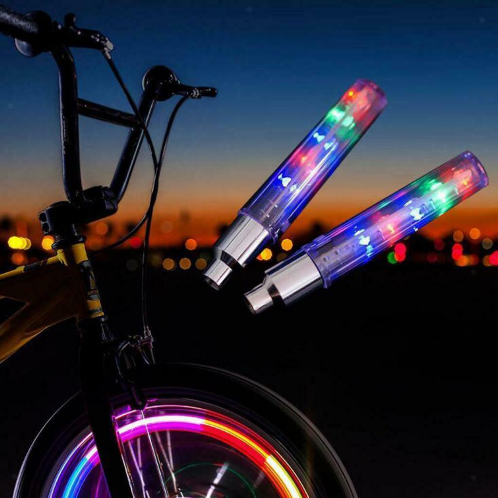 Led Bike Wheel Lights - Waterproof Bright Bicycle Light Strip (2 Pack), Cool
