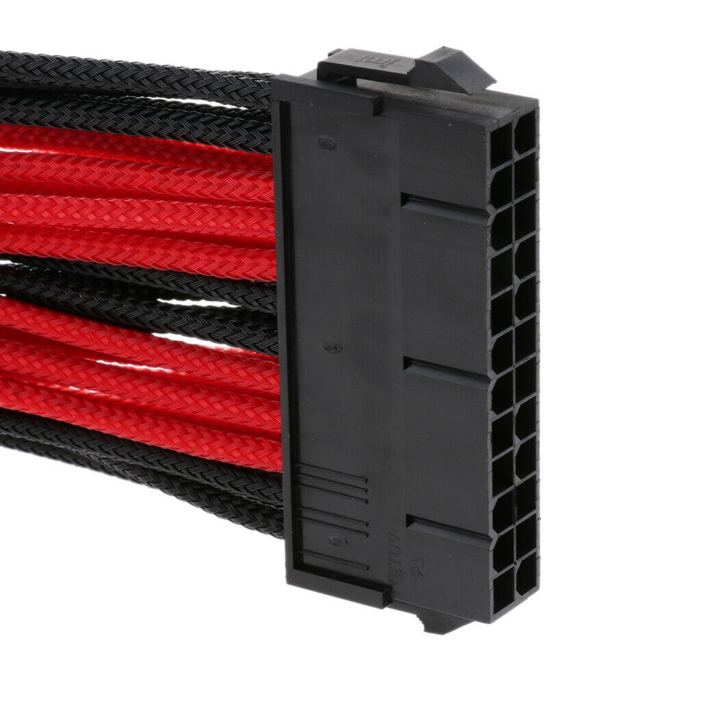 30cm ATX 24-Pin Male To Female PSU Motherboard Power Supply Extension Cable