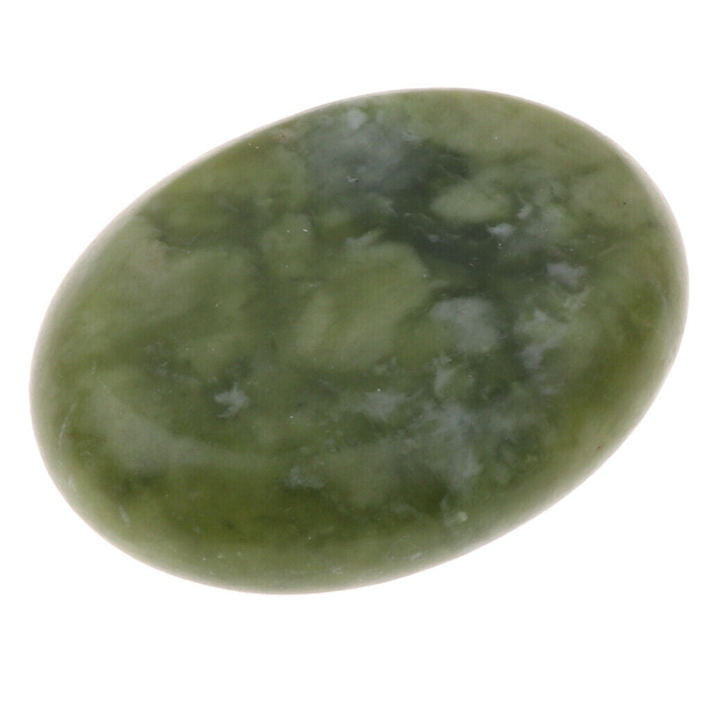 3 Pcs Jade Hot Massage Stone for Facial Body Hot Stone Spa Massage 6 x 8cm