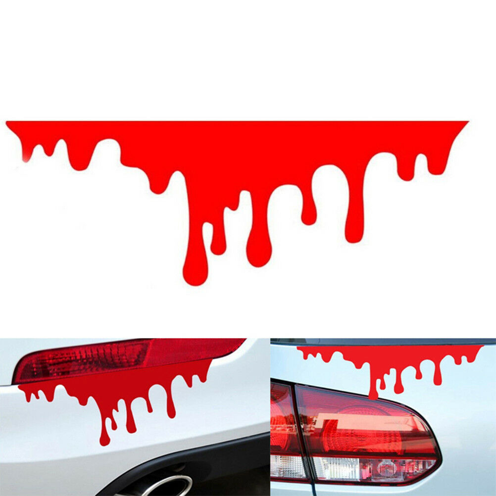 1PC car stickers red blood DIY vehicle body badge car styling stickers dec.l8