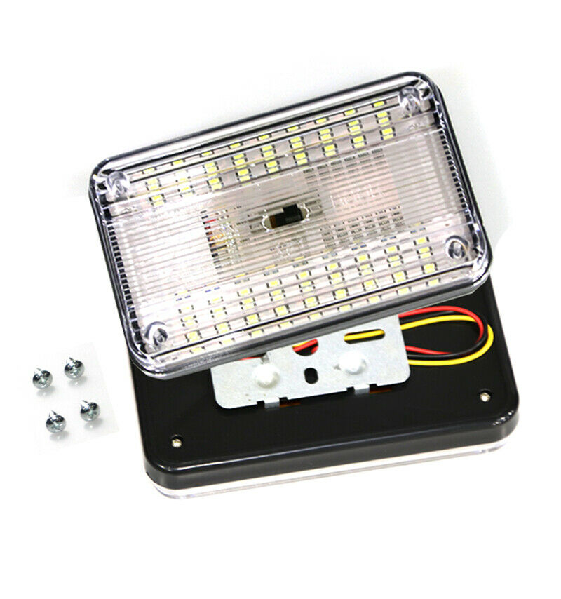 2x RV 12V White Interior LED Ceiling Lights Fixture Ceiling Camper Trailer Boat