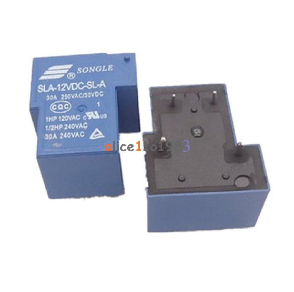 5PCS SLA-12VDC-SL-A 12V DC SONGLE Power Relay PCB Type