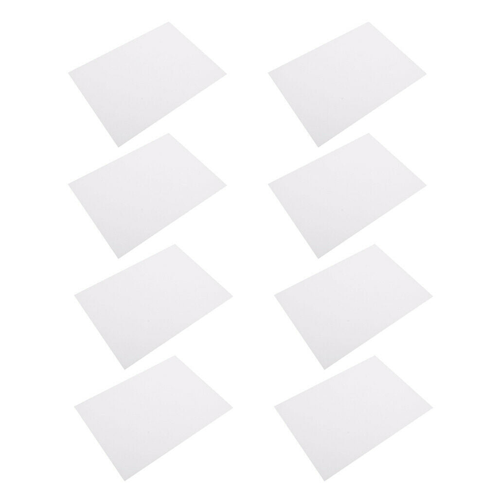 8Pc  Shrinkable Film Plastic Sheets,