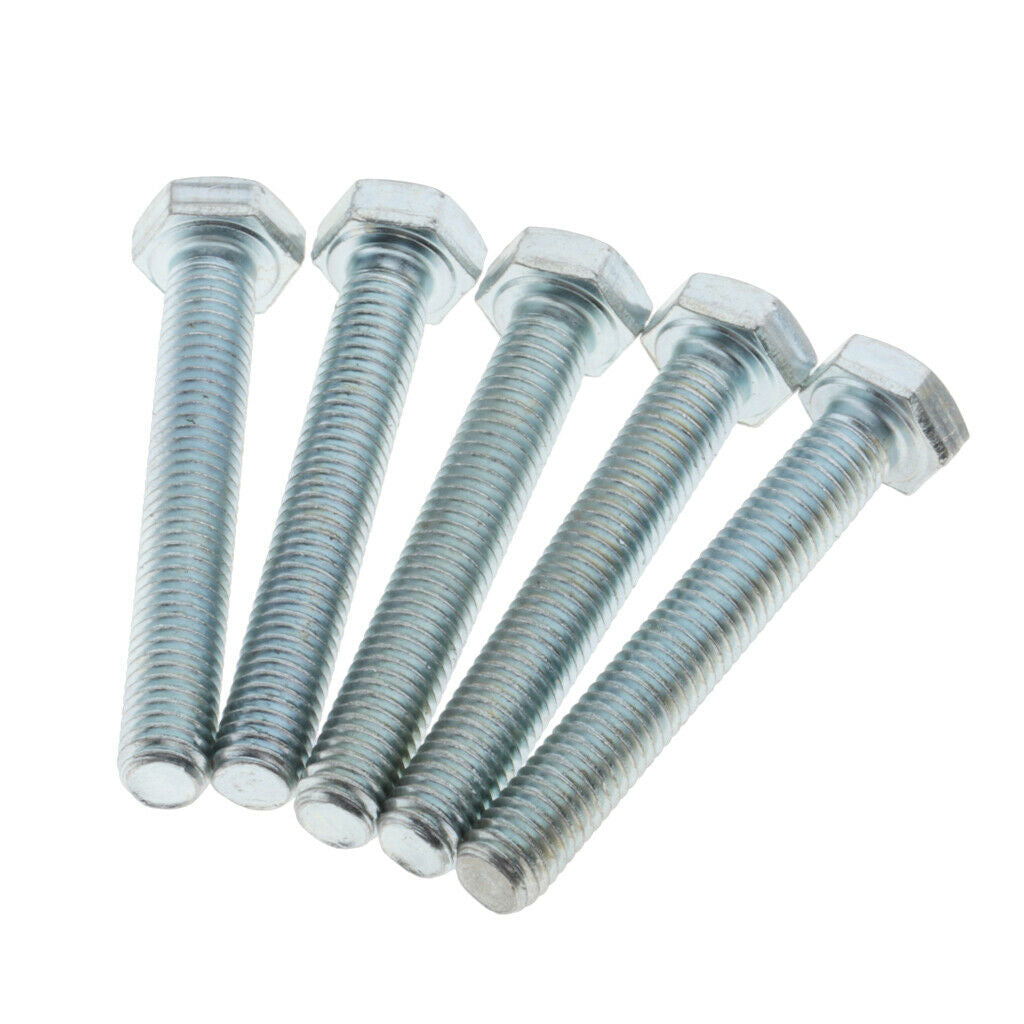 5 Pieces M8 x 60mm Hex Head Bolts Screws Stainless Steel