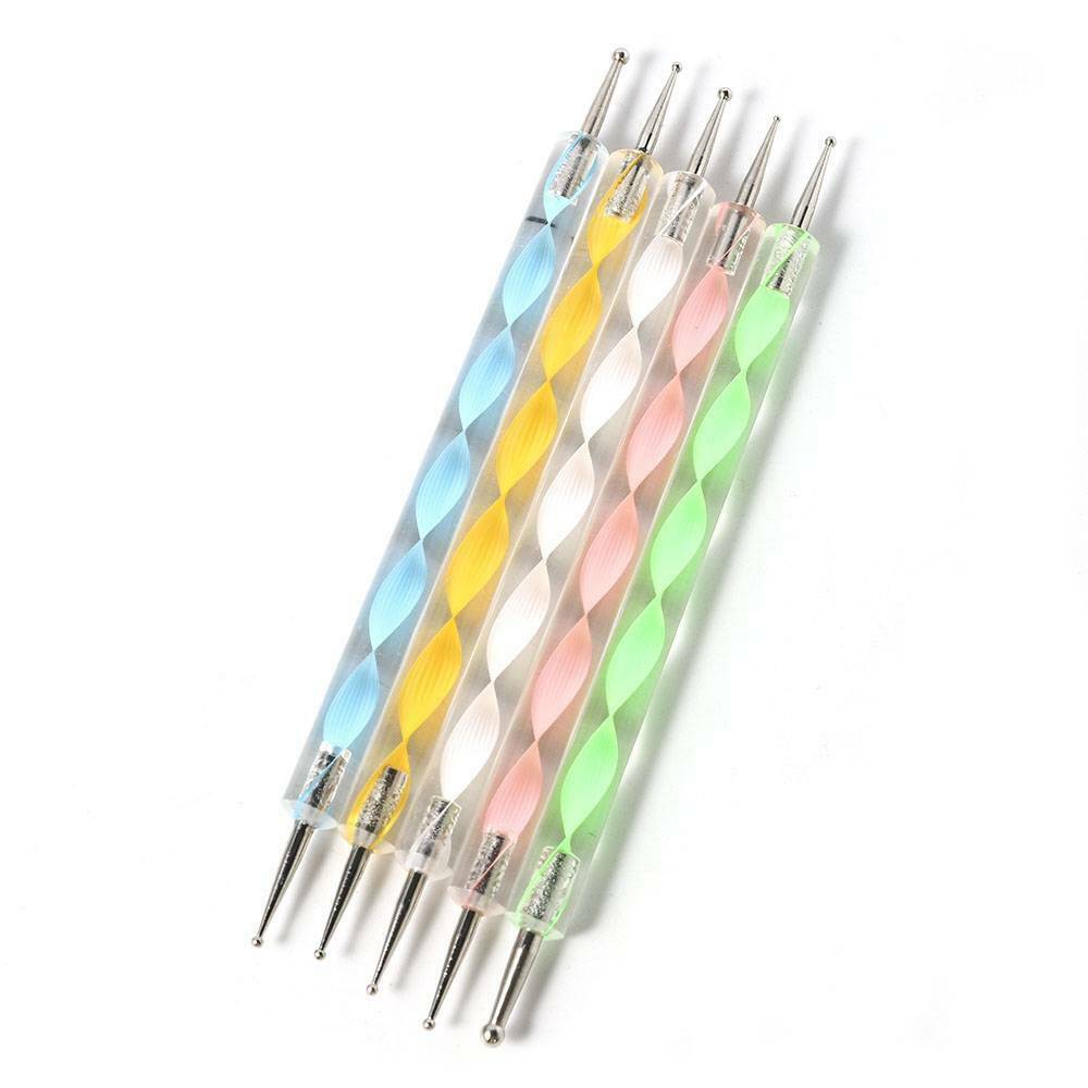 20* Nail Art Gel Design Pen Painting Polish Brush Dotting Drawing Tools Set LOT