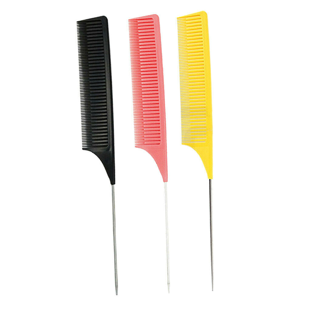 Pack 3 Fine Weaving Highlighting Foiling Hair Comb Highlight for Combs