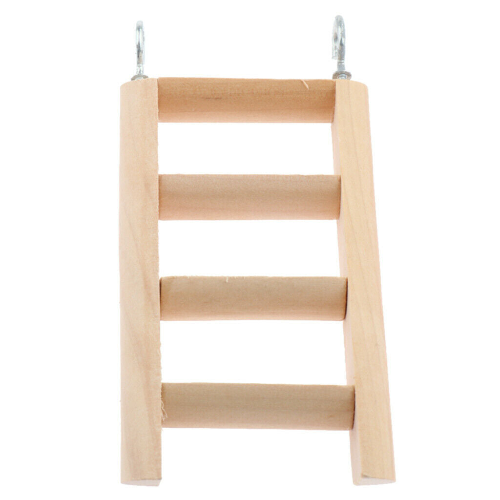 Natural Wood Small Animal Climbing Ladder Hamster Ladder for Pet Training