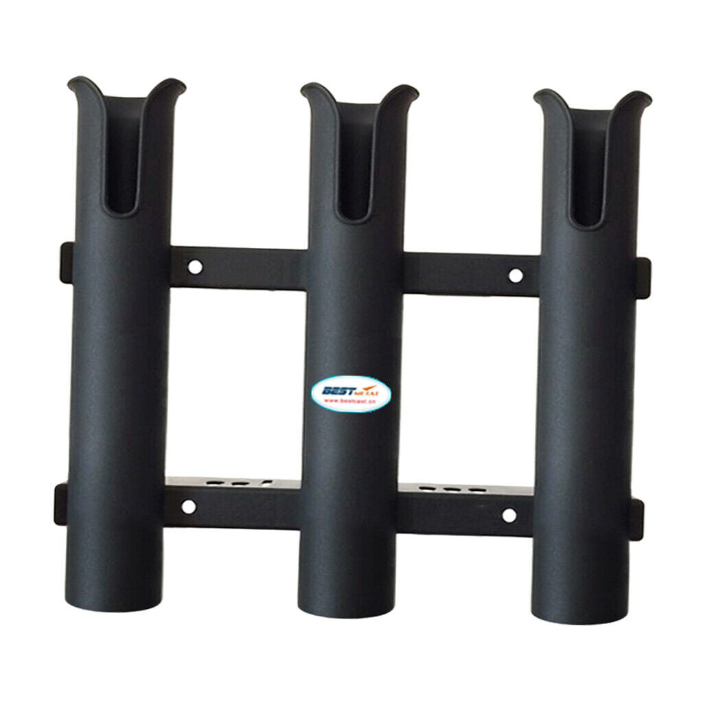 3 Tubes Link Fishing Rod Holder Storage Sockets Boat Kayak Yatch Fishing 10"