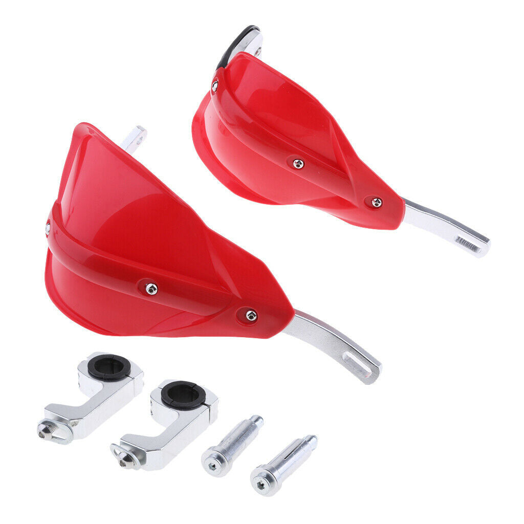 Hand Guards Brush Bar For   Dirt Bike Motorcycle Protection 7/8" Red