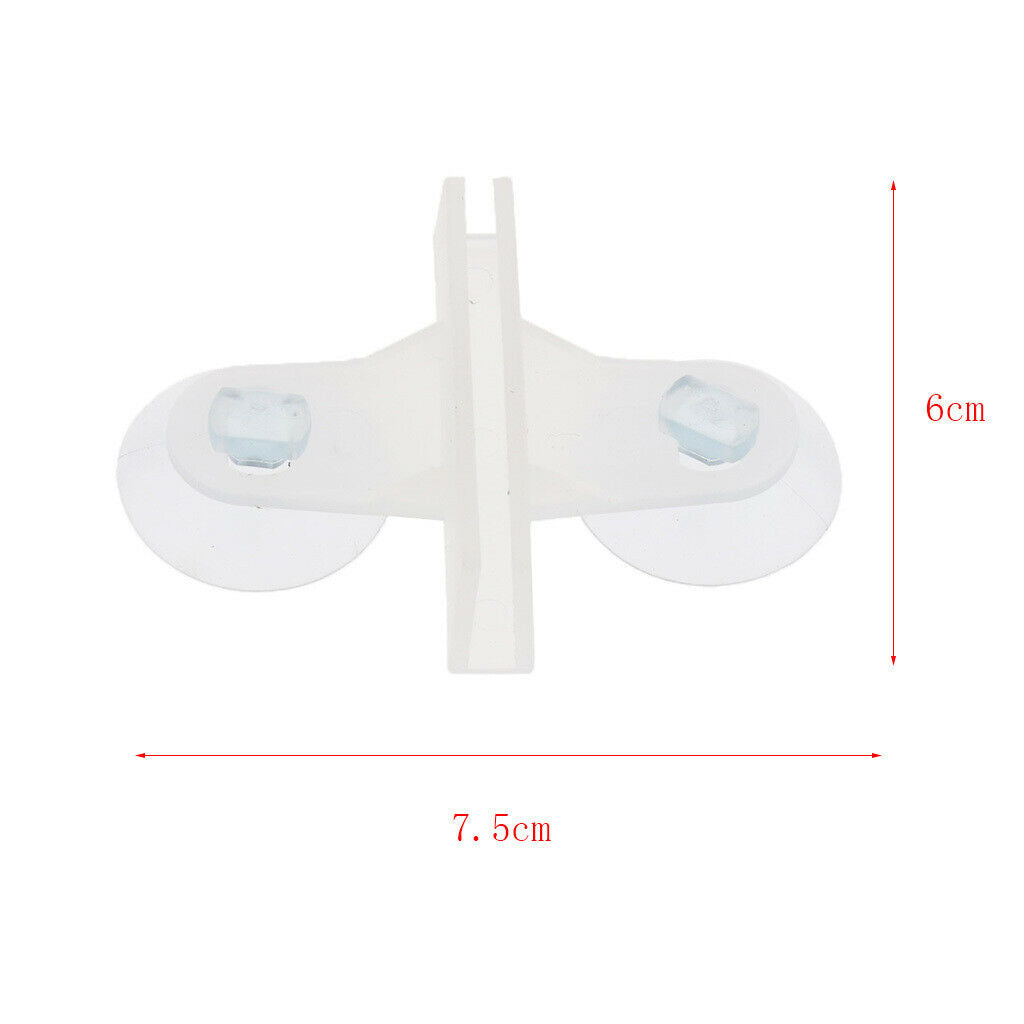 10pcs Aquarium Tank Suction Cup Divider Holder Clear Plastic for Breeding