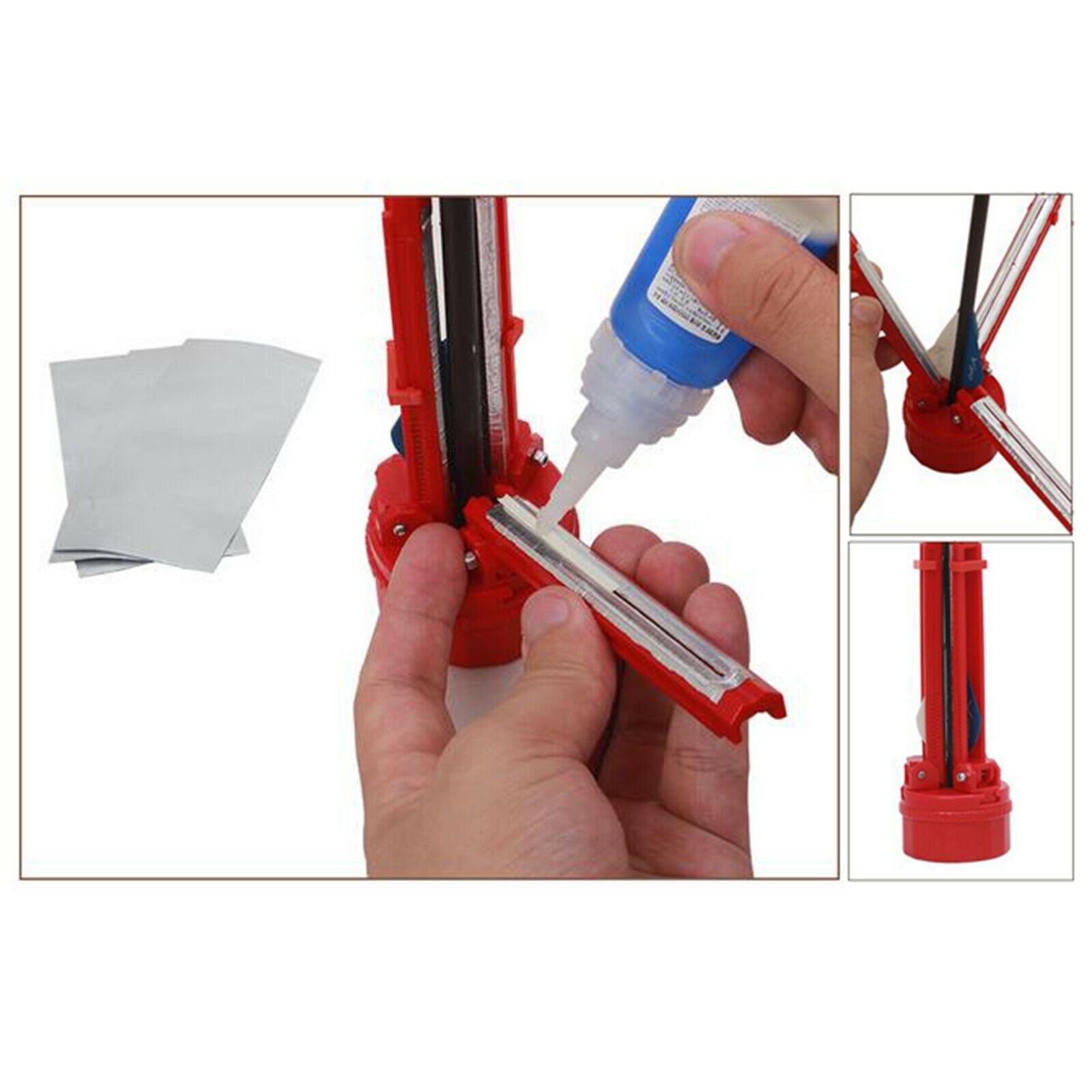 Archery Fletching Jig Stick Plastic Fletches Arrows Shooting Hunting Supply