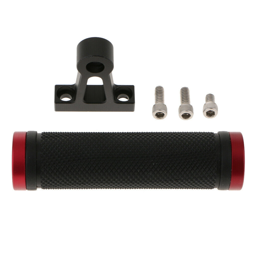 Aluminum Alloy Camera Video Cage Kit with Top Handle Grip for Canon 5DII-Red