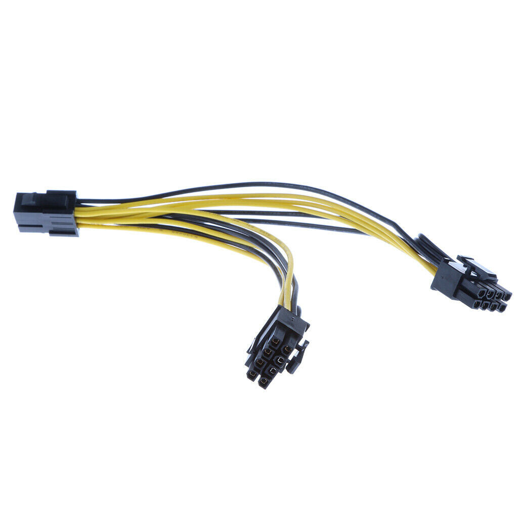 6Pin Express to 2x8 Pin (6+2) PCI Graphics VGA Splitter Hub Extend Cable