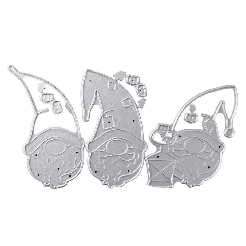 Christmas Gnomes Metal Cutting Dies Stencil DIY Scrapbooking Album Paper Card