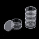 Storage Stackable Interlocking Clear Containers 5 Layers Round Plastic Jars For