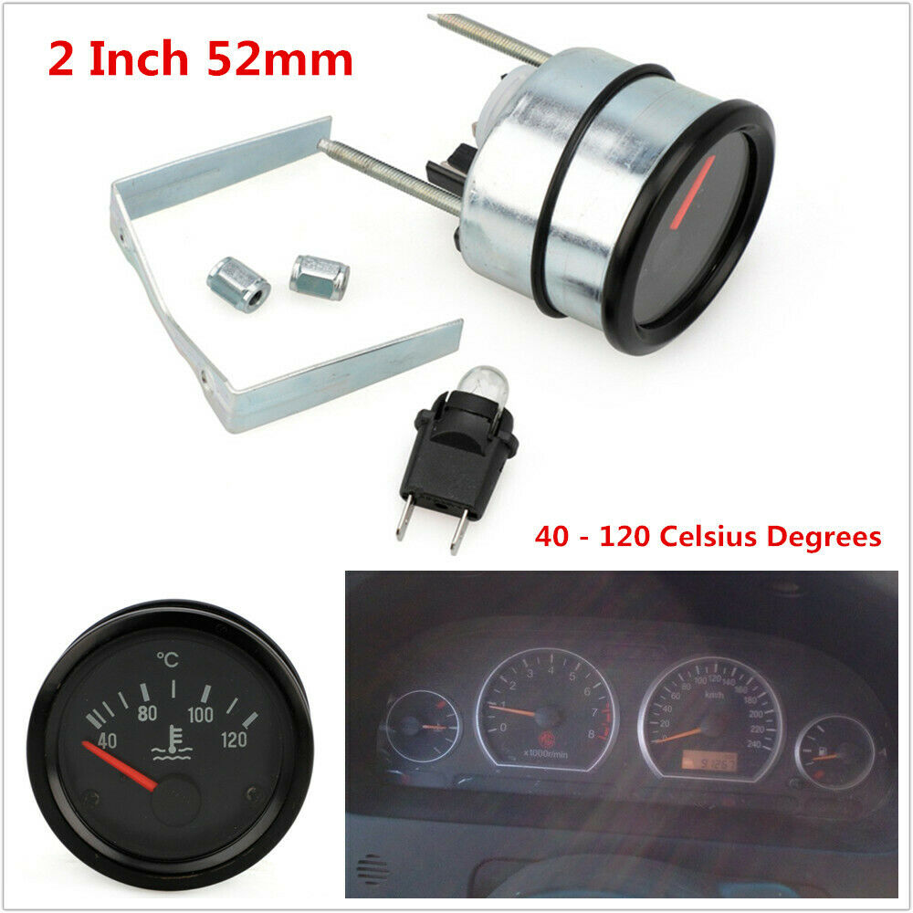 2" 52mm Car Trucks Pointing Water Temperature Temp Gauge Meter 40-120 â„ƒ 24V M4