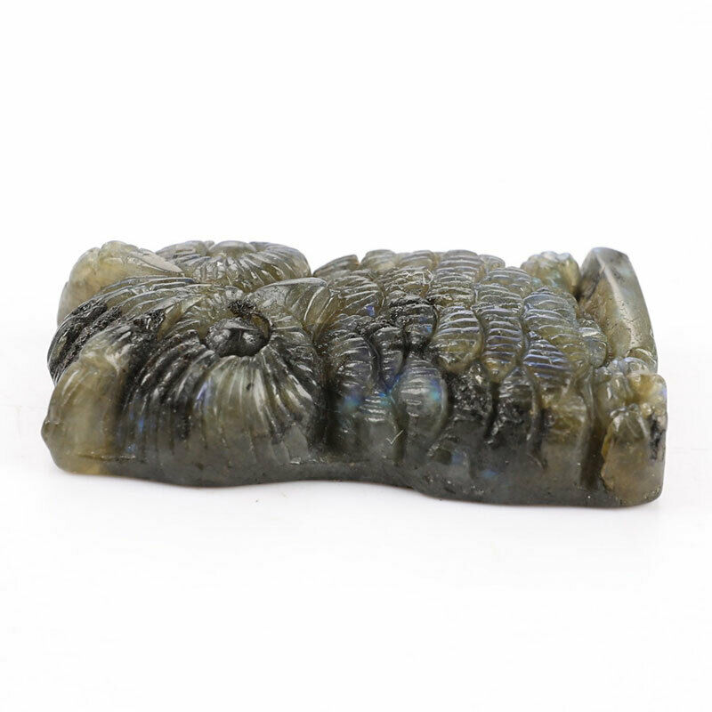 Natural Labradorite Stone Quartz Crystal Hand Carved Owl Labradorite StoneB Tt