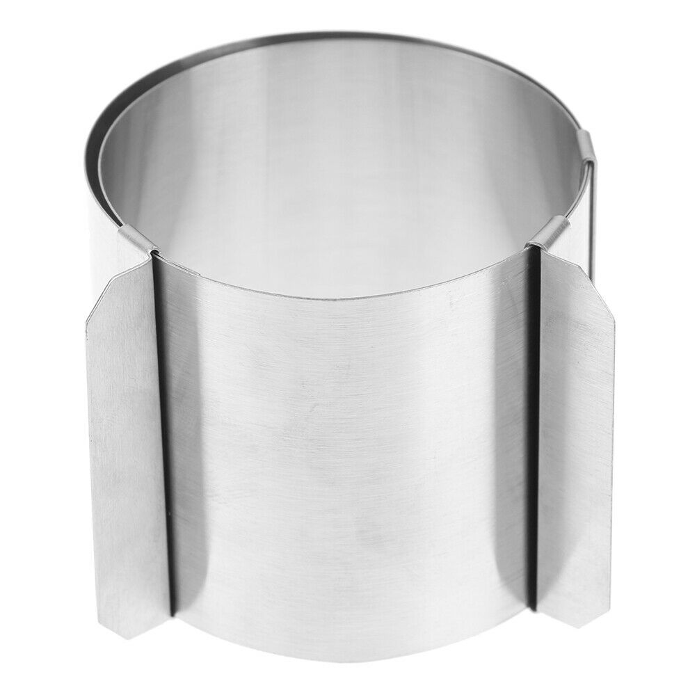 Stainless Steel Circular Mousse Cake Ring Adjustable Mousse Cookie Mold Pastr  W