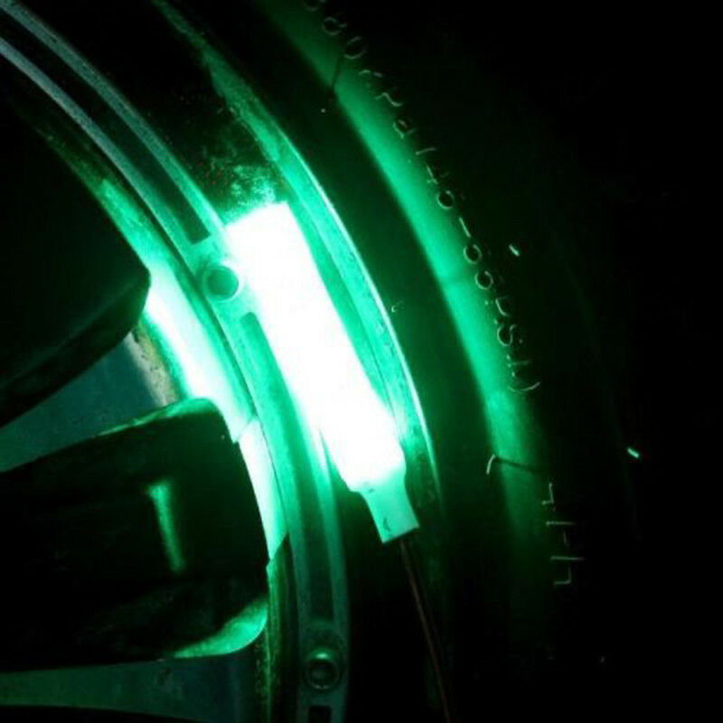 2x Green 3 SMD LED Light strip 12V waterproof Car Motorcycle Gauge cup holder