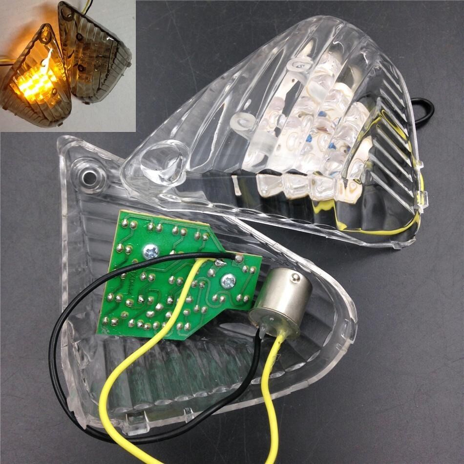 Clear LED Signal Tail Light Cover fit for 06-07 SUZUKI GSXR600 GSXR750