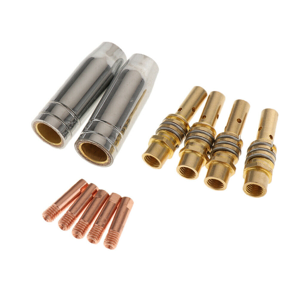 Welding Tips Nozzle and Connecting Rod Kit Fit MB-15AK MIG Welding Torch