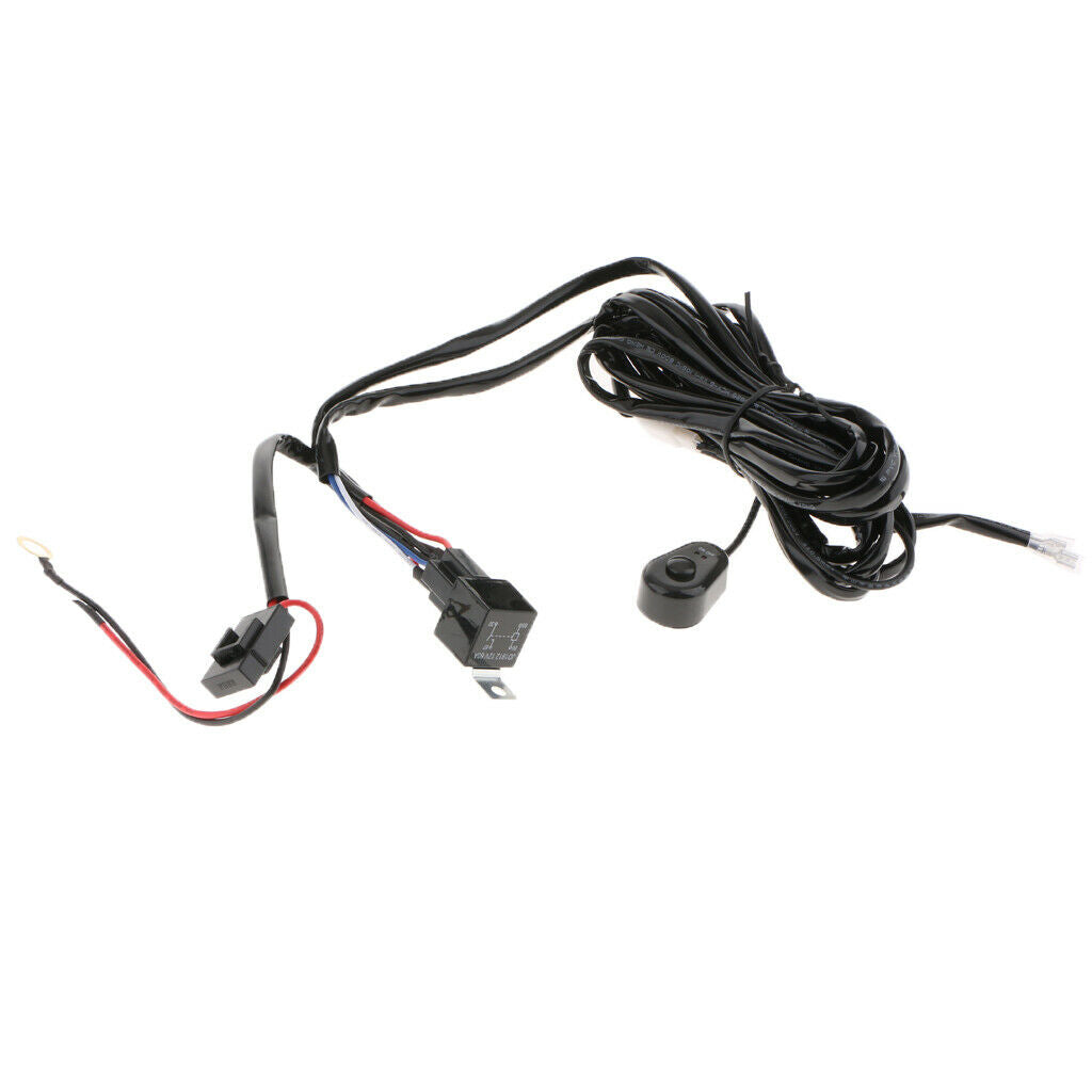 12V 40A Remote Control Wiring Harness Kit Switch Relay Led Work Light Bar
