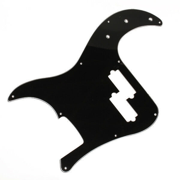 Black 3 Ply 9 Holes Pickguard PVC Anti-scratch For Precision Bass Guitar Parts
