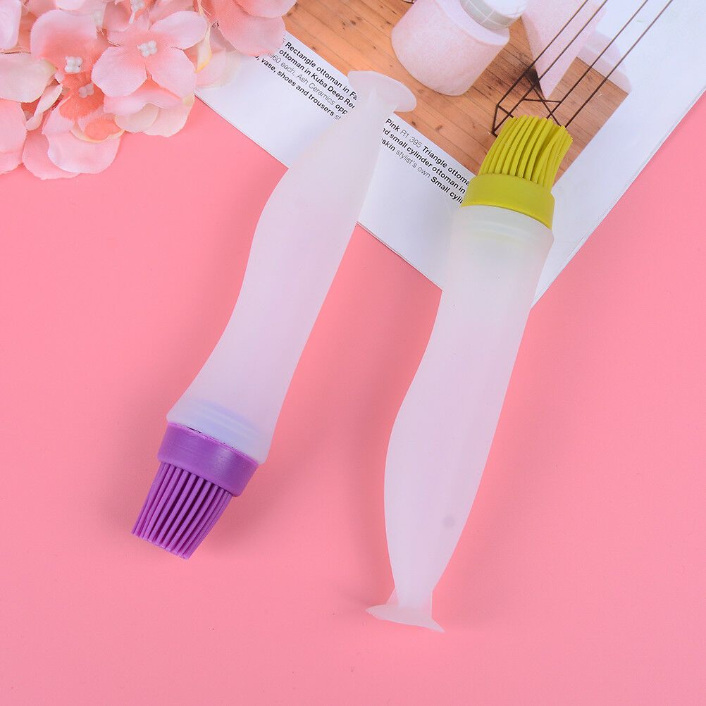 1x Silicone oil brush bottle kitchen BBQ tools cooking pancake baking bast.l8