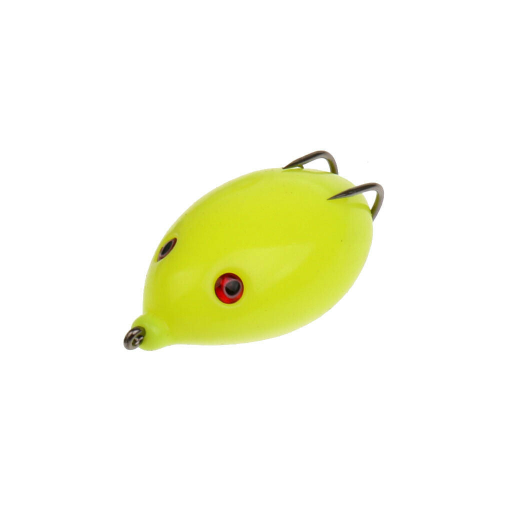 6 Pcs Soft Frog Lure Bass Fishing Hooks Bait Tackle Topwater Fishing Tool