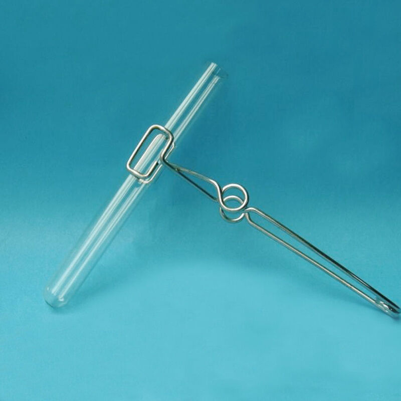 Test Tube Holder Laboratory Tool Supplies Heating Clamp Tongs Sprung Glass Tube