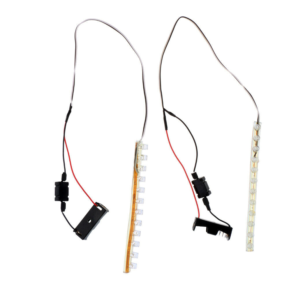 2 x White LED Light Bar with Switch Control for Inline & Roller Skates