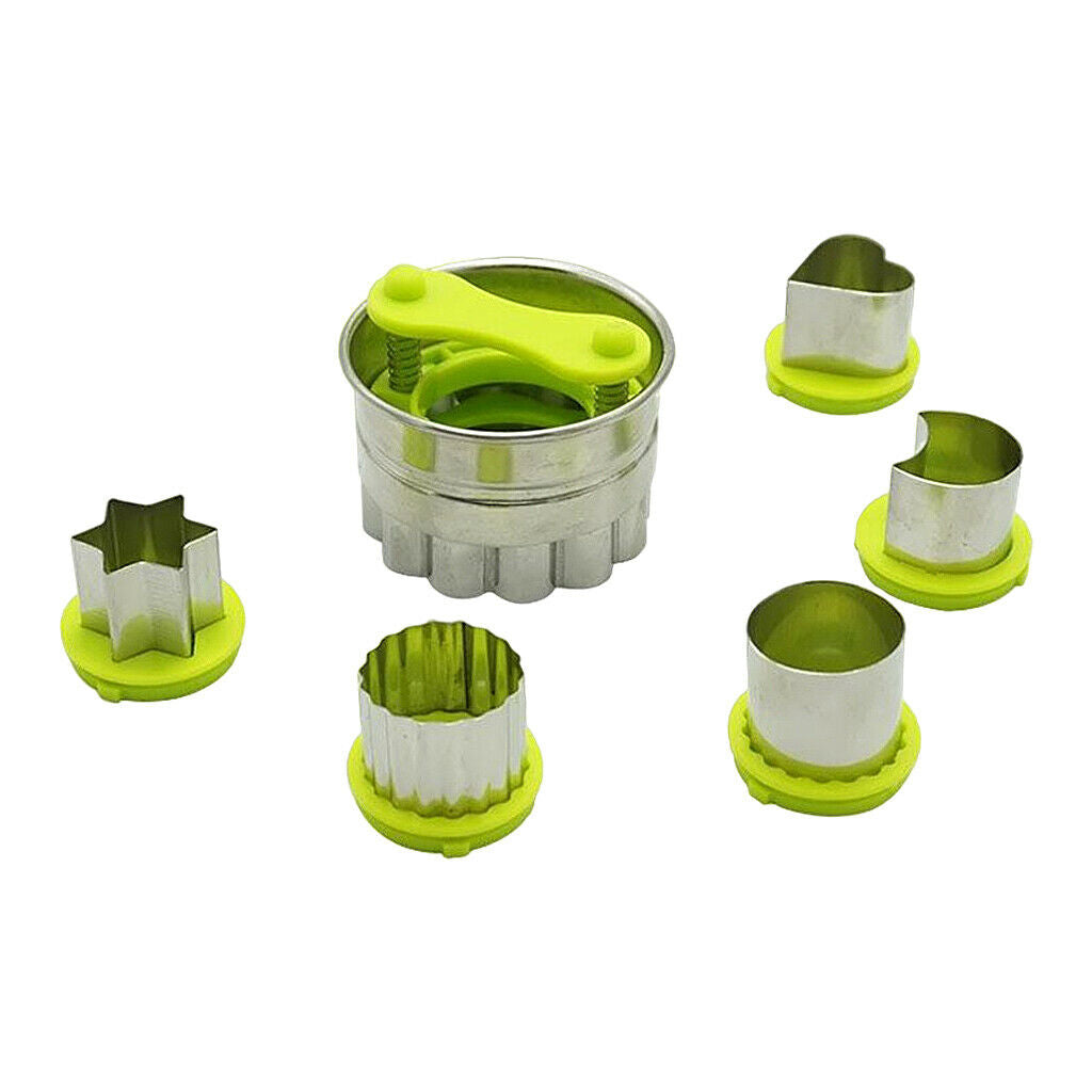 6-in-1 Cookie Cutters Baking Set Heart Moon Shape Molds for Kitchen Baking