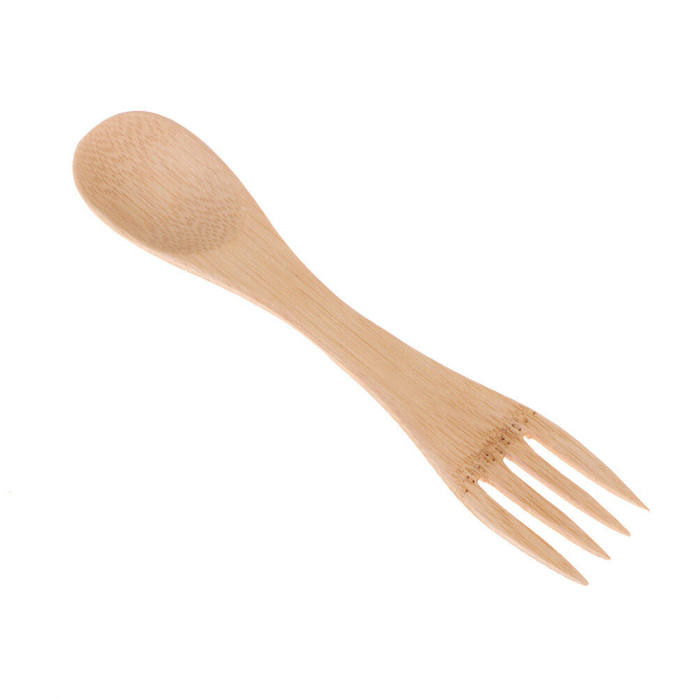 1pc Wooden Spoon Forks Set Wood Cutlery Coffee Tea Spoon Salad Fruit For.l8