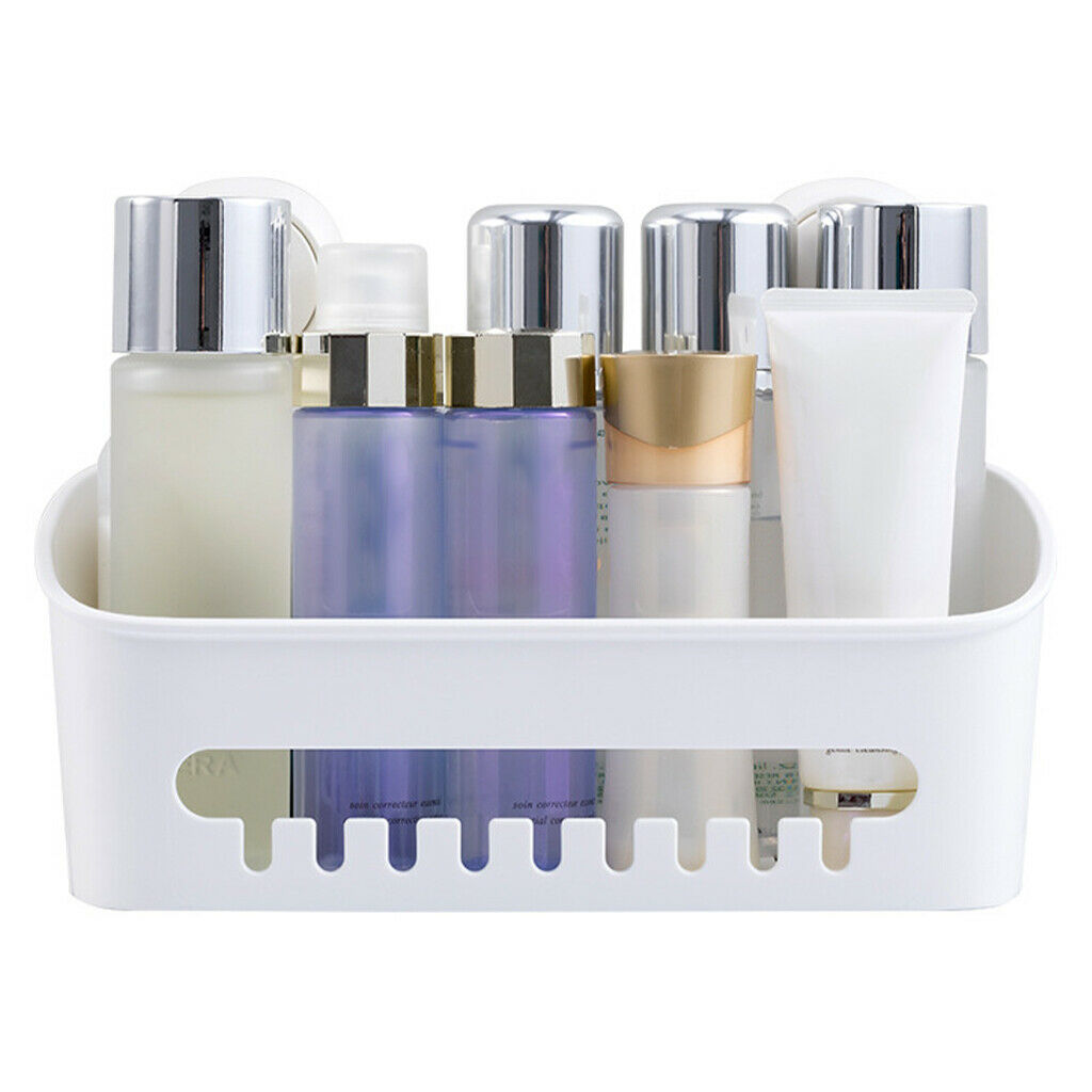 Wall Mounted Suction Organizer Bathroom Shelf Kitchen Spice Shelf Holder