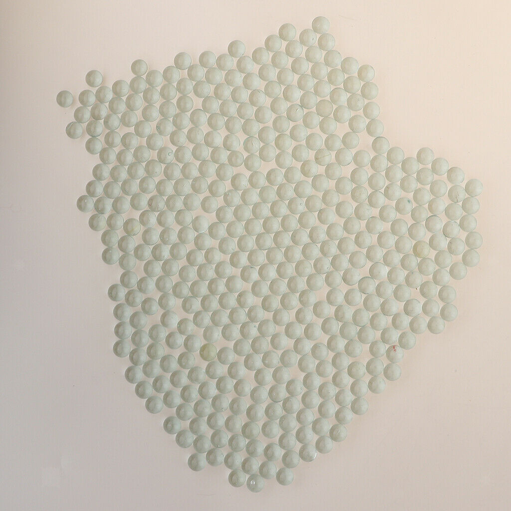 10mm Round Clear Glass Marbles for Filling Vases Aquarium Decor 350Pcs Set