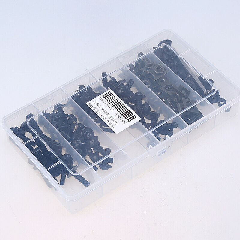 Rack Plating M6 Bolt Kit Clips Screws Washers Universal For Motorcycle Sportbike