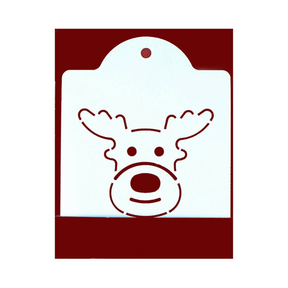 christmas reindeer head cookie cutter biscuit metal mold tool stainless st.l8
