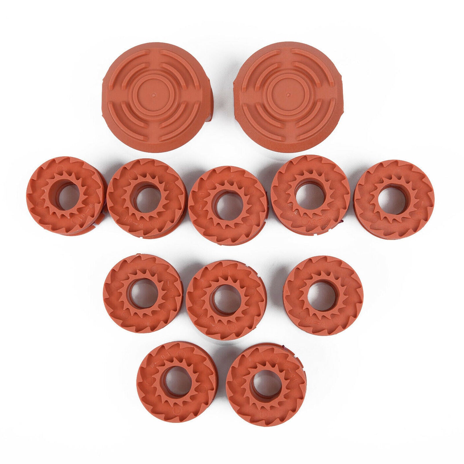 12 Pack Replacement Spool String Trimmer Line For WORX 10 Pack Spool And 2 Cap