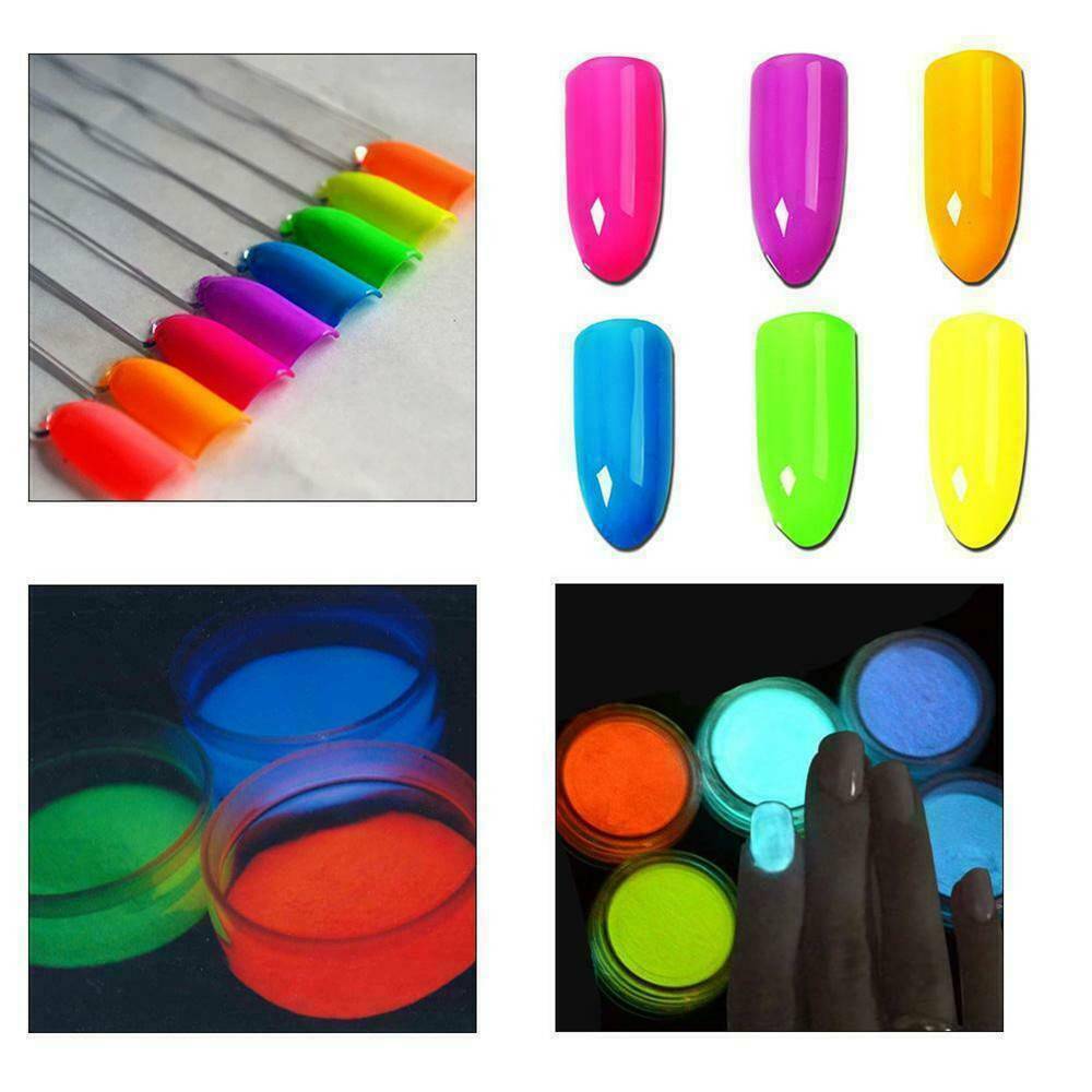 Lasting Shimmer Eyeshadow Pigment Matte Eyeshadow Neon Powder Nail Powder ~~